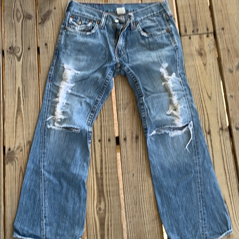 True religion jeans 803 distressed size 33
